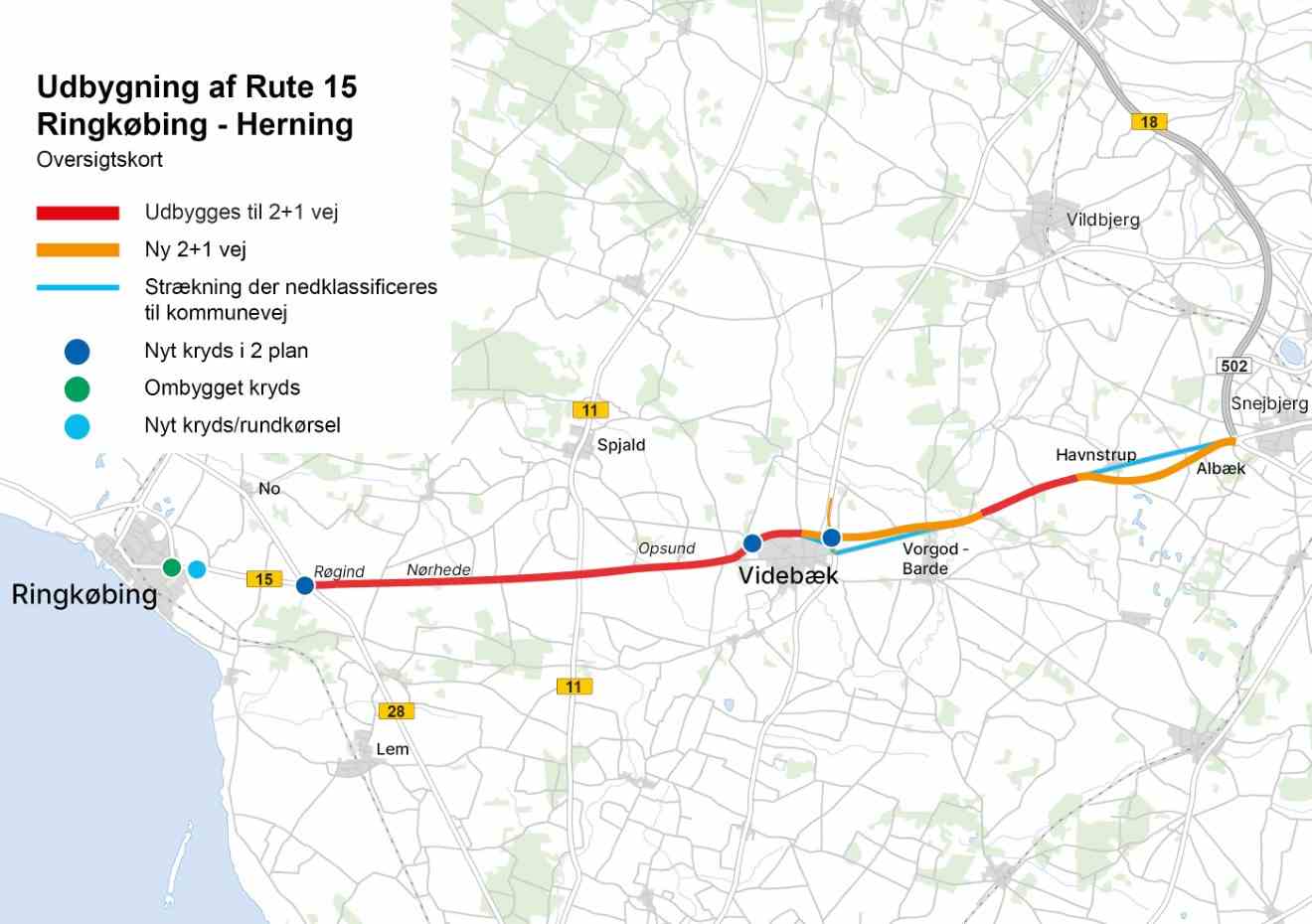 Udbygning af rute 15 Ringkøbing-Herning