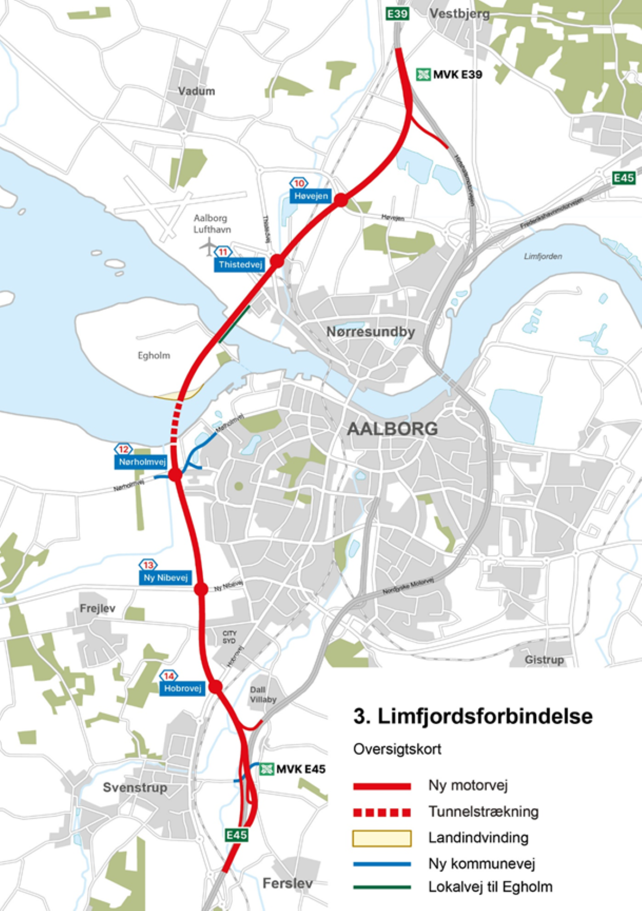 3. Limfjordsforbindelse - Oversigtskort